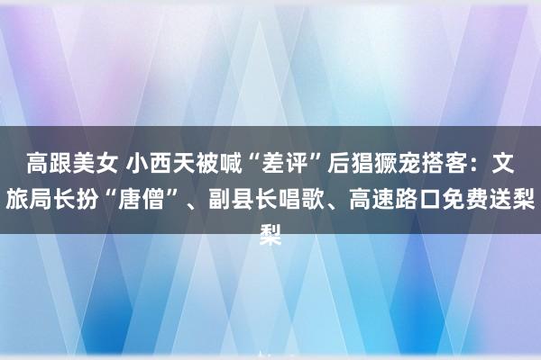 高跟美女 小西天被喊“差评”后猖獗宠搭客：文旅局长扮“唐僧”、副县长唱歌、高速路口免费送梨