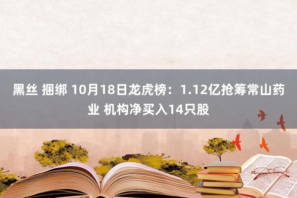 黑丝 捆绑 10月18日龙虎榜：1.12亿抢筹常山药业 机构净买入14只股