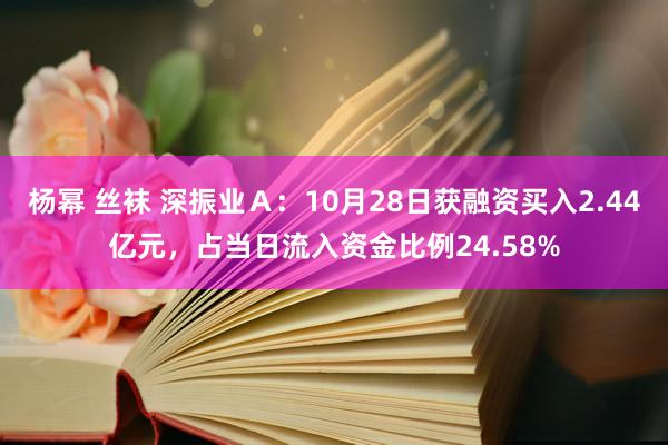 杨幂 丝袜 深振业Ａ：10月28日获融资买入2.44亿元，占当日流入资金比例24.58%