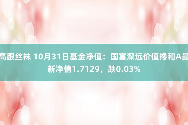 高跟丝袜 10月31日基金净值：国富深远价值搀和A最新净值1.7129，跌0.03%