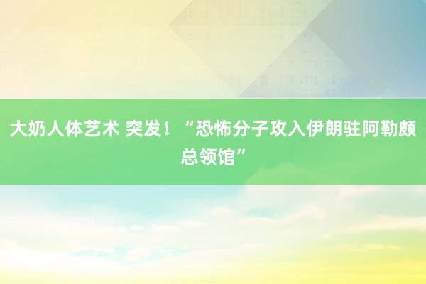 大奶人体艺术 突发！“恐怖分子攻入伊朗驻阿勒颇总领馆”