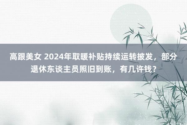 高跟美女 2024年取暖补贴持续运转披发，部分退休东谈主员照旧到账，有几许钱？