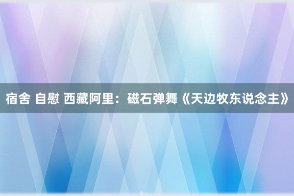 宿舍 自慰 西藏阿里：磁石弹舞《天边牧东说念主》